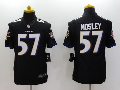 Nike Baltimore Ravens #57 C.J. Mosley 2013 Black Limited Jersey