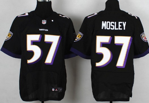 Nike Baltimore Ravens #57 C.J. Mosley 2013 Black Elite Jersey
