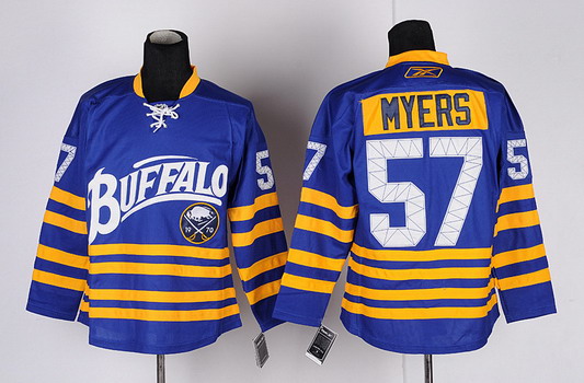 Buffalo Sabres #57 Tyler Myers Blue Third Jersey