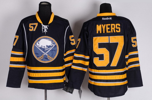 Buffalo Sabres #57 Tyler Myers Navy Blue Jersey