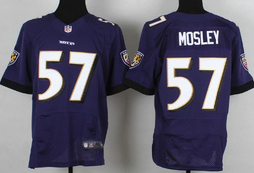 Nike Baltimore Ravens #57 C.J. Mosley 2013 Purple Elite Jersey