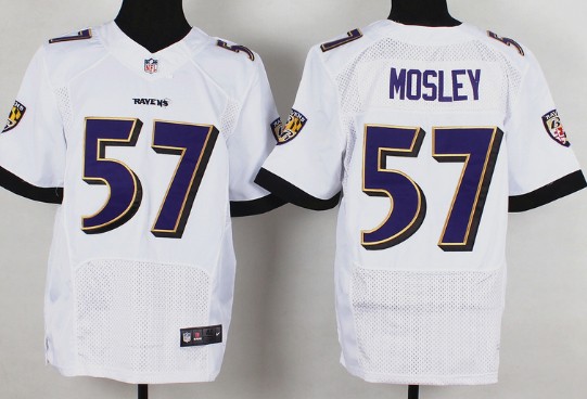 Nike Baltimore Ravens #57 C.J. Mosley 2013 White Elite Jersey
