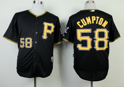Pittsburgh Pirates #58 Brandon Cumpton Black Jersey