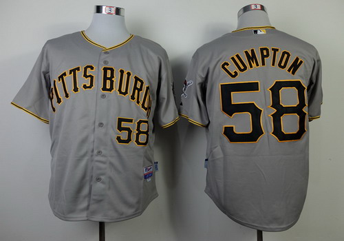 Pittsburgh Pirates #58 Brandon Cumpton Gray Jersey