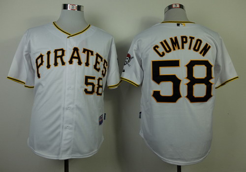 Pittsburgh Pirates #58 Brandon Cumpton White Jersey
