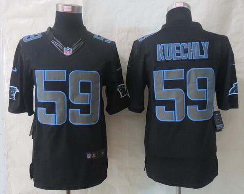Nike Carolina Panthers #59 Luke Kuechly Black Impact Limited Jersey