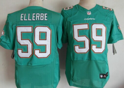 Nike Miami Dolphins #59 Dannell Ellerbe 2013 Green Elite Jersey