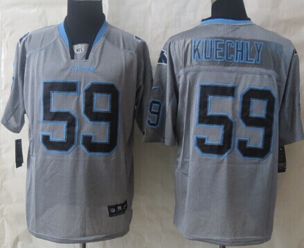 Nike Carolina Panthers #59 Luke Kuechly Lights Out Gray Elite Jersey