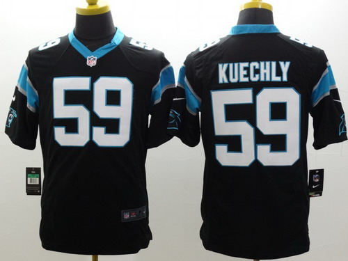Nike Carolina Panthers #59 Luke Kuechly Black Limited Jersey