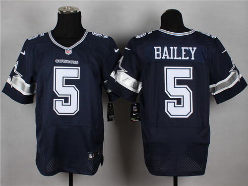 Nike Dallas Cowboys #5 Dan Bailey Blue Elite Jersey