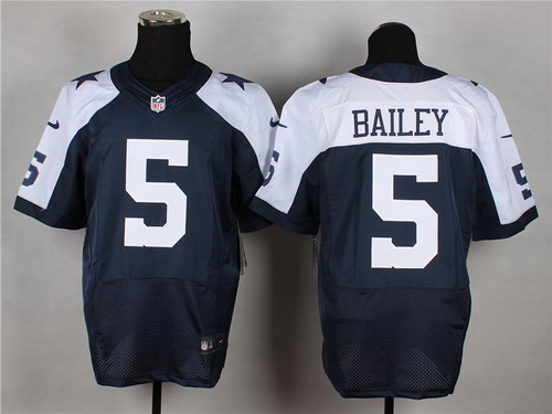 Nike Dallas Cowboys #5 Dan Bailey Blue Thanksgiving Elite Jersey