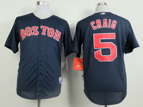 Boston Red Sox #5 Allen Craig Navy Blue Jersey