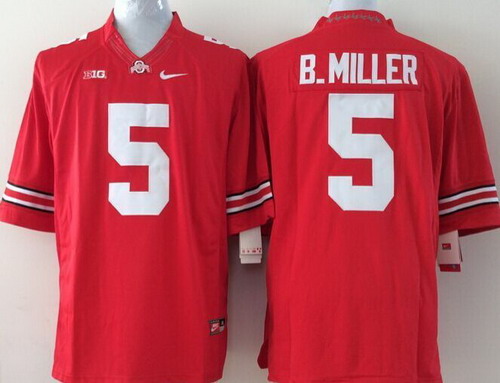 Ohio State Buckeyes #5 Baxton Miller 2014 Red Limited Jersey