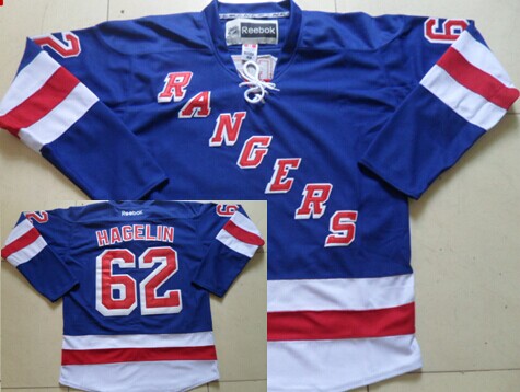 New York Rangers #62 Carl Hagelin Light Blue Jersey