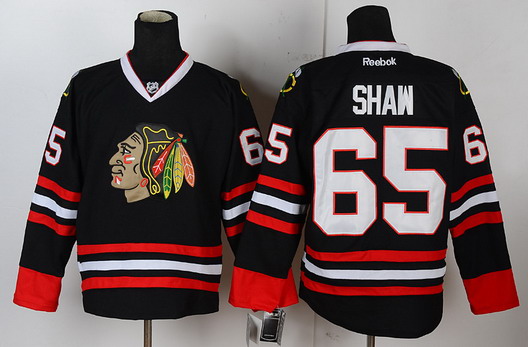 Chicago Blackhawks #65 Andrew Shaw Black Jersey