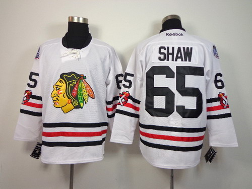 Chicago Blackhawks #65 Andrew Shaw 2015 Winter Classic White Jersey