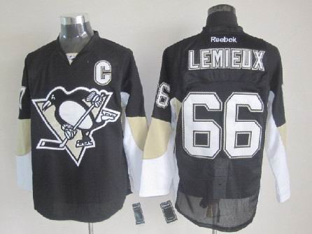 Pittsburgh Penguins #66 Mario Lemieux Black Jersey