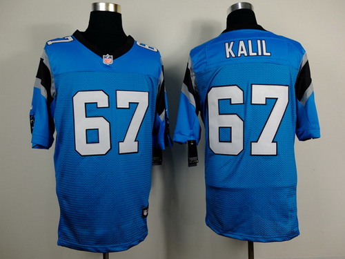 Nike Carolina Panthers #67 Ryan Kalil Light Blue Elite Jersey