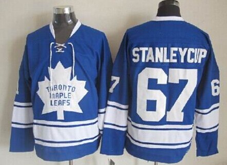 Toronto Maple Leafs #67 Stanley Cup Blue Third Throwback CCM Jersey