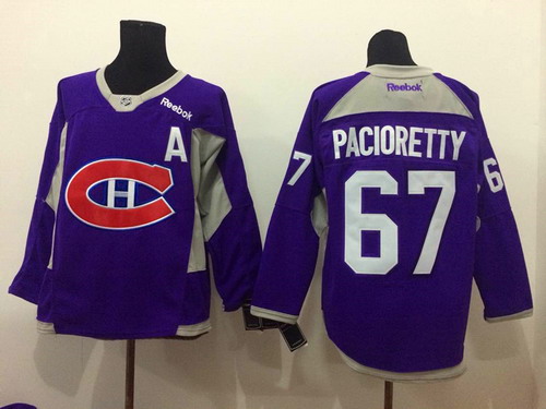 Montreal Canadiens #67 Max Pacioretty 2014 Training Purple Jersey