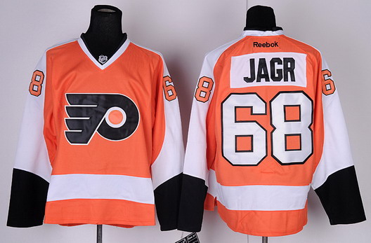 Philadelphia Flyers #68 Jagr Orange Jersey
