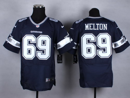Nike Dallas Cowboys #69 Henry Melton Blue Elite Jersey