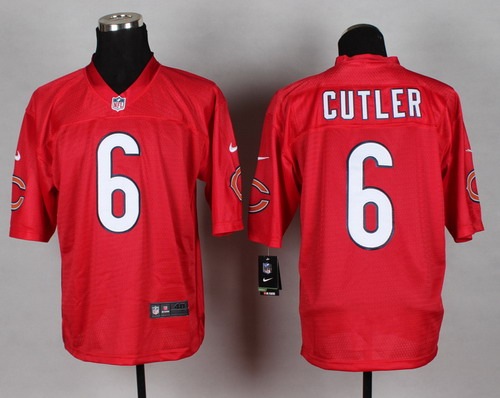 Nike Chicago Bears #6 Jay Cutler 2014 QB Red Elite Jersey