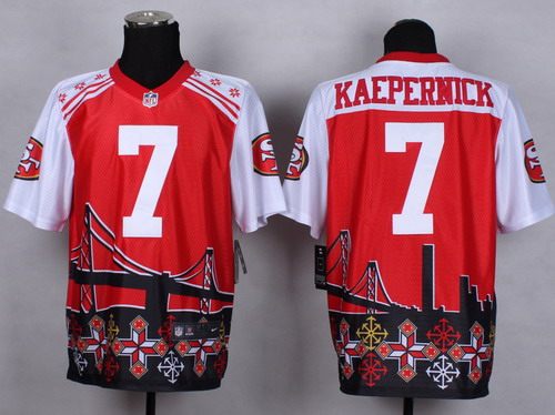 Nike San Francisco 49ers #7 Colin Kaepernick 2015 Noble Fashion Elite Jersey