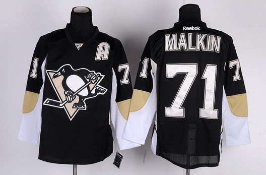 Pittsburgh Penguins #71 Evgeni Malkin Black Jersey