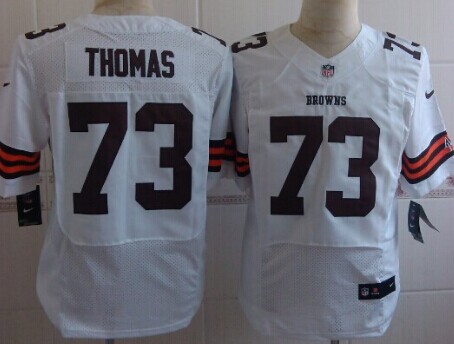 Nike Cleveland Browns #73 Joe Thomas White Elite Jersey