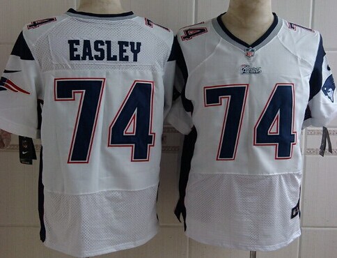 Nike New England Patriots #74 Dominique Easley White Elite Jersey