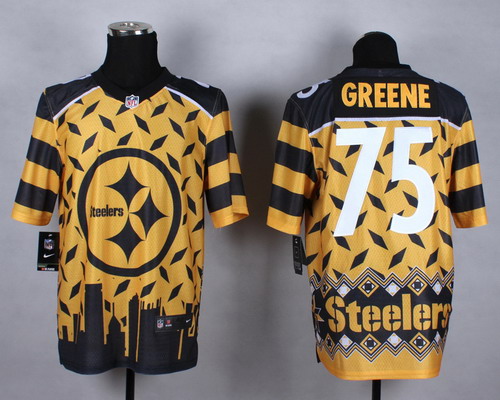 Nike Pittsburgh Steelers #75 Joe Greene 2015 Noble Fashion Elite Jersey