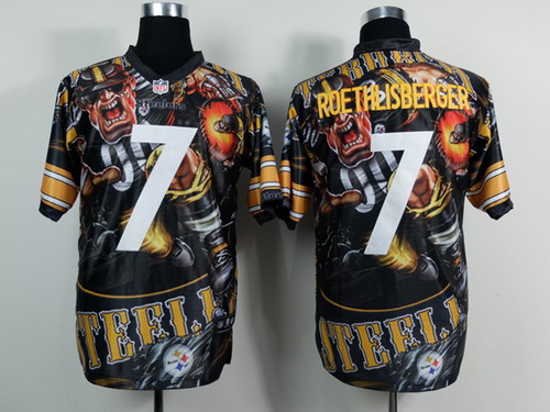 Nike Pittsburgh Steelers #7 Ben Roethlisberger 2014 Fanatic Fashion Elite Jersey