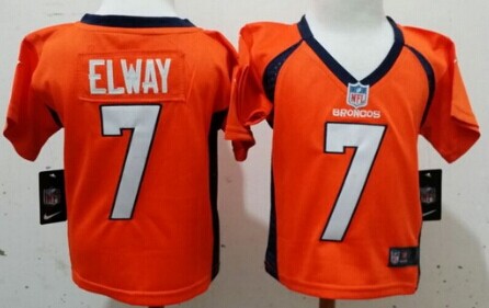 Nike Denver Broncos #7 John Elway Orange Toddlers Jersey