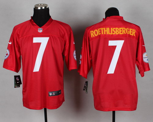 Nike Pittsburgh Steelers #7 Ben Roethlisberger 2014 QB Red Elite Jersey