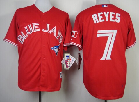 Toronto Blue Jays #7 Jose Reyes Red Jersey