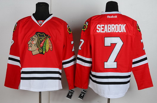 Chicago Blackhawks #7 Brent Seabrook Red Jersey