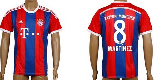 2014/15 Bayern Munchen #8 Martinez Home Soccer AAA+ T-Shirt