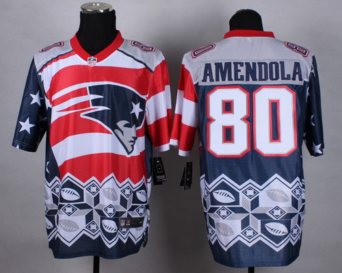 Nike New England Patriots #80 Danny Amendola 2015 Noble Fashion Elite Jersey