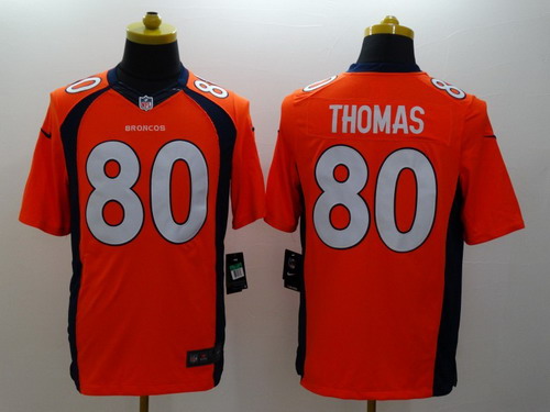 Nike Denver Broncos #80 Julius Thomas 2013 Orange Limited Jersey