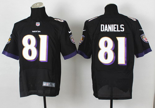 Nike Baltimore Ravens #81 Owen Daniels 2013 Black Elite Jersey