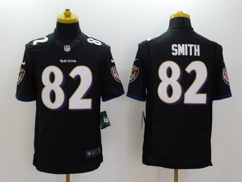 Nike Baltimore Ravens #82 Torrey Smith 2013 Black Limited Jersey