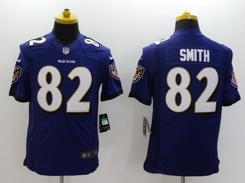 Nike Baltimore Ravens #82 Torrey Smith 2013 Purple Limited Jersey