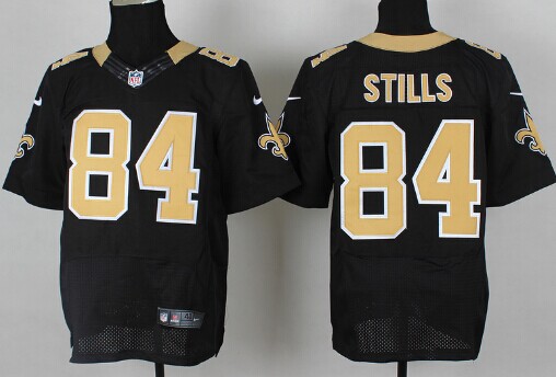 Nike New Orleans Saints #84 Kenny Stills Black Elite Jersey