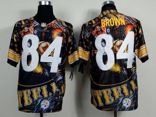 Nike Pittsburgh Steelers #84 Antonio Brown 2014 Fanatic Fashion Elite Jersey
