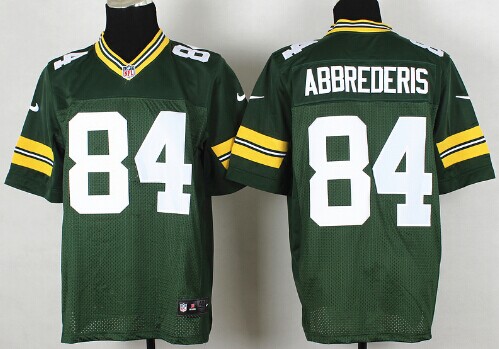 Nike Green Bay Packers #84 Jared Abbrederis Green Elite Jersey