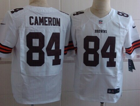 Nike Cleveland Browns #84 Jordan Cameron White Elite Jersey