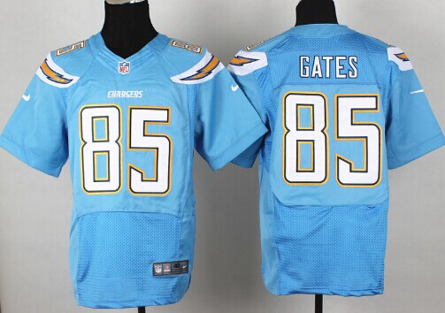 Nike San Diego Chargers #85 Antonio Gates 2013 Light Blue Elite Jersey
