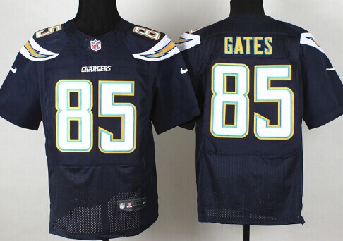 Nike San Diego Chargers #85 Antonio Gates 2013 Navy Blue Elite Jersey