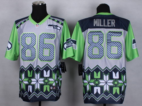 Nike Seattle Seahawks #86 Zach Miller 2015 Noble Fashion Elite Jersey